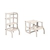 Torre Montessoriana Convertibile Step'n'sit Bianco/Argento