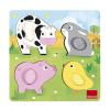 Puzzle animali fattoria tattile (53055)