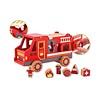 Camion pompieri gioco cubi in legno (80068)