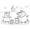 Puzzle 60 Pz Peppa Pig Double Face Coloring con pennarelli (26096)