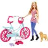 Barbie pedala coi cuccioli (CLD94)