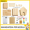 Kit Costruz.Casetta Uccellini