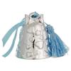 Campanella Carillon Cuori E Stelle - Silver Plate - Nastrino Rosa/Azzurro Intercambiabile
