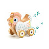 BabySing gallina legno musicale - Primi anni Baby white (DJ06130)