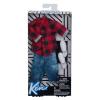 Barbie vestiti Moda - Ken Moda - Camicia A Scacchi + Pantaloncini Jeans (FKT47)