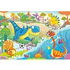 Dinosauri giocosi - Puzzle 2 x 12 pezzi (05246)