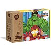 Marvel Super Hero-3x48 pezzi-materiali 100% riciclati Play For Future (25257)