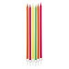 12 Candelina Matite Assortite Fluor Cm.15 + Supp. (73258)