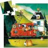 Camion dei pompieri Silhouette puzzle 16 pezzi (DJ07269)