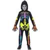 Costume scheletro colorato 8-10 anni