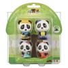 La famiglia panda klorofil set di 4 personaggi (KF40631)