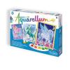 Sentosphere GM3906330 - Set per dipingere con acquerelli con 3 Disegni da colorare, Tema: Cavalli alati