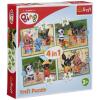 Bing: Trefl - Puzzle 4In1 - Bing'S Happy Day