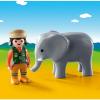 Custode Dello Zoo con Elefante 1.2.3 (9381)