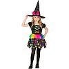 Costume strega (vestito, cappello) (128 cm / 5-7 anni)