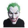 Maschera in PVC Joker con capelli