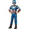 Costume Capitan America Lusso 5-6 anni (640833-M)