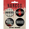 Narcos Logos Buttons 4 Pack