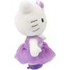 Hello Kitty Peluche Cm 30 Vestitino Viola