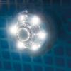 Luce a led con funzione idroelettrica per piscina con attacco da 32 mm (28691)