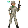 Costume Tuta Mimetica Soldato Militare Bambino Taglia 7-9 Anni (88511)