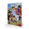 Dragon Ball Battle Clash Wood Print