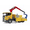 Camion da cantiere Scania Super 560R con gru e 2 pallet (03551)