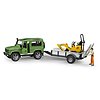Land Rover Defender Station Wagon e JCB Micro escavatore con figura (02593)