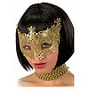 Maschera In Plastica Con Glitter Oro (1632)