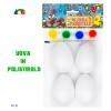 Set 4 Uova Bianche Da Dipingere Con Acquarelli (91132)
