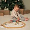 Set Trenino Di Natale Con Pista In Legno (LD4868)