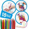 Carioca create & color canguro 3d con 18 pennarelli punta fine