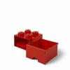 Contenitore LEGO Brick 4 Cassetto Rosso