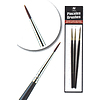 3 pennelli modellismo Brush Kolinsky Tajmir Painter Set(25998)