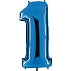 Palloncino Mylar 40 (100cm) Numero 1 Blue