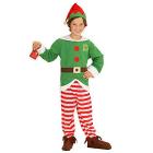 Elfo Aiutante Di Babbo Natale (Casacca, Pantaloni, Cappello) (116 Cm / 4-5 Years)