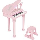 Pianoforte Mezzacoda con sgabello Barbie (45005)