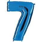 Palloncino Mylar 40 (100cm) Numero 7 Blue