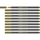 Confezione 10 Pz - Stabilo Pen 68 Metallic Oro