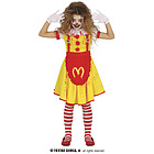 Costume Pagliaccio "Miss Mckiller" Bambina 5-6 Anni (78019)