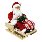 Babbo Natale Su Slittino 28cm (0214)