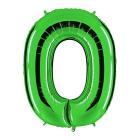 Palloncino Mylar 40 (100cm) Numero 0 Green