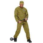 Carcerato Giallo/Nero (Casacca, Pantaloni, Cappello) L