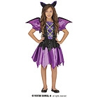 Costume Bambina Da Pipistrello Viola 5-6 Anni (78033)