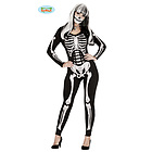 Costume Tuta Scheletro Donna In Spandex Alta Qualit? Taglia L (88040)