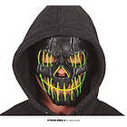 Maschera Nera Sorridente Con Luce Pvc (20041)