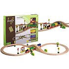 Set trenino in legno con accessori (80042)