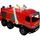 Camion dei pompieri con pompa spruzza acqua