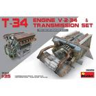 T-34 Engine (V-2-34) & Transmission Set. Scala 1/35 (MA35205)