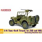 1/6  1/4-Ton 4x4 Truck w/M2 .50-cal Machine Gun (DR75052)